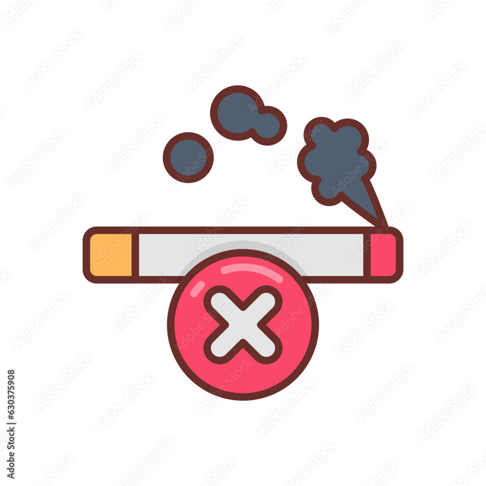 Obraz premium No Smoking icon in vector. Illustration