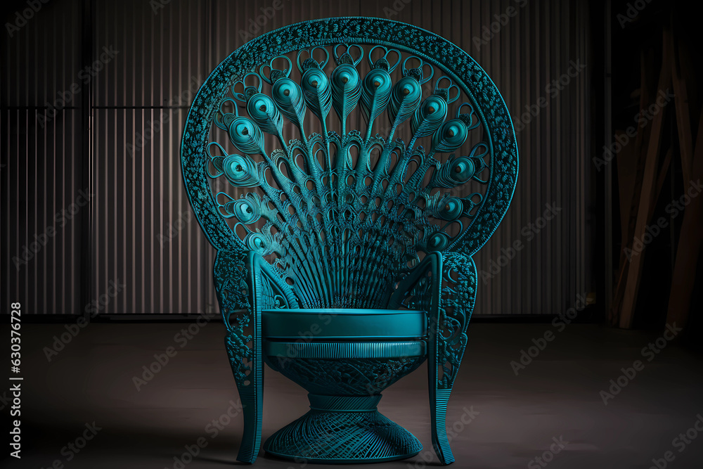 Peacock Chair Philippines A large, ornate chair with a high