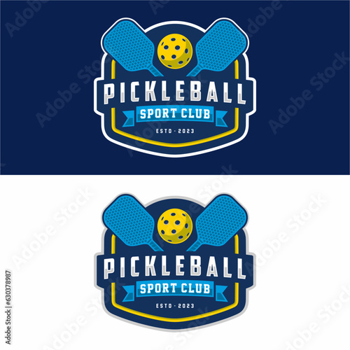 pickleball  logo. Sport badge. Vector illustration.