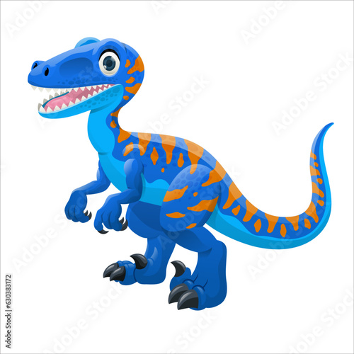 Raptor Dinosaurus Cute Cartoon Children Kids Style