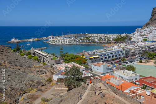 Bild auf Leinwand Urlaubsort Puerto de Morgan auf der Insel Gran Canaria