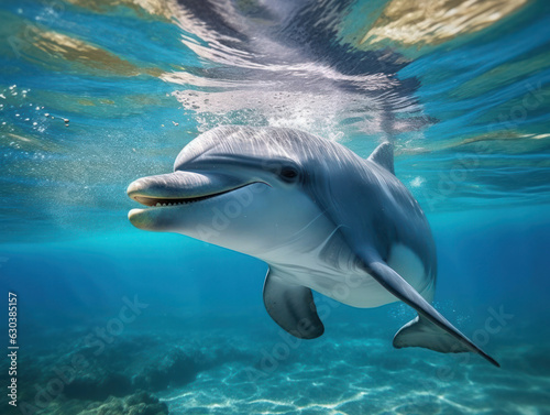 Dolphins in their Natural Habitat  Wildlife Photography  Generative AI
