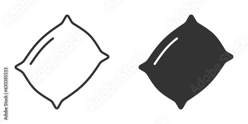 Pillow icon isolated on a white background. Vector illustration.