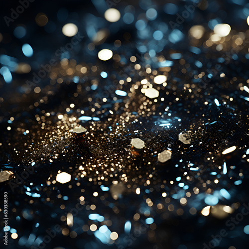 Black glitter background