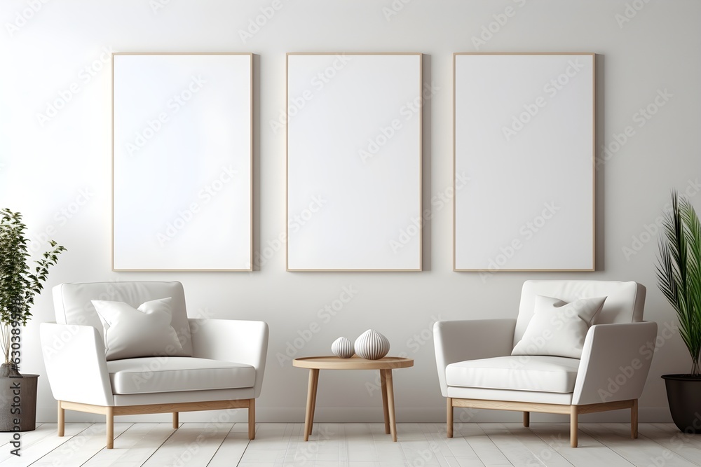 Stylish and Balanced Frame Presentation Frame Mockup, generative ai Stylish and Balanced Frame Presentation Frame Mockup, generative ai