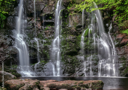 A view of the Ess-Na-Crub Waterfall in the Glenariff Nature Reserve
