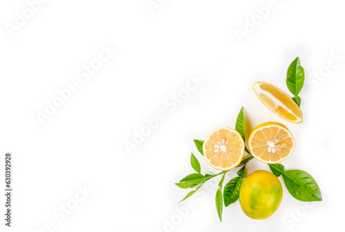Fruit pattern of lemon slic...