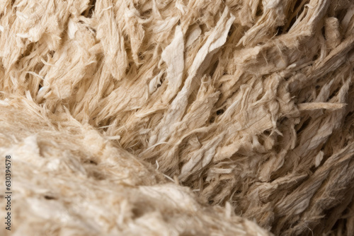 Detailed Close-up of Cellulose Insulation Material with Natural Fiber Texture