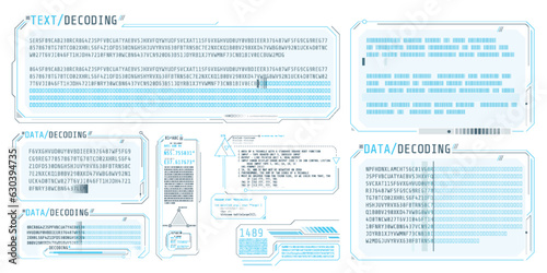 HUD interface design for decoding big data.