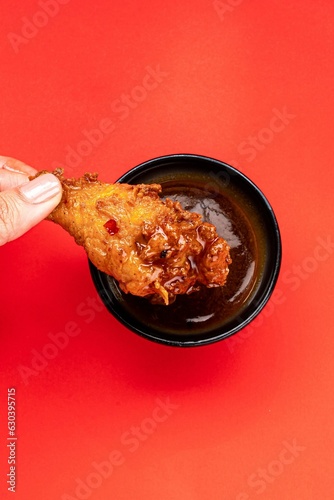 Quadro em tela Fried Wings with Buffalo Sweet Sauce