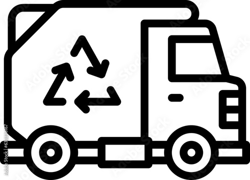 garbage truck icon