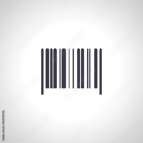 Bar code icon. Bar code icon.