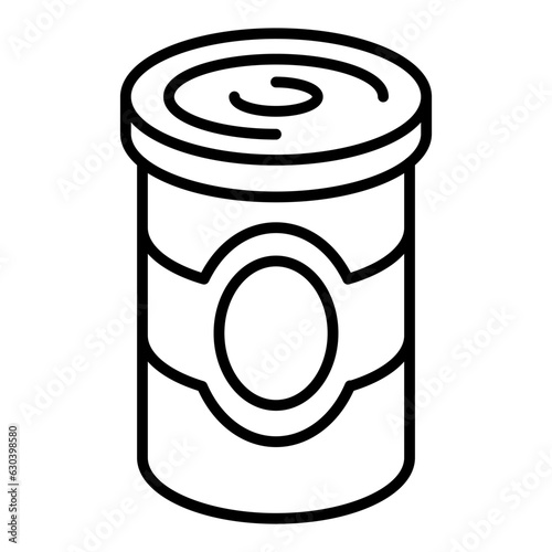 Canned food icon