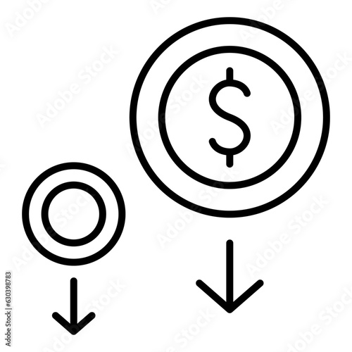 economic recession icon