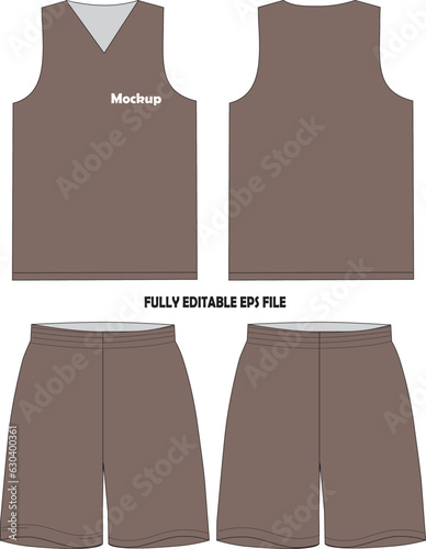 Basketball Uniform Jersey Shorts Mock ups