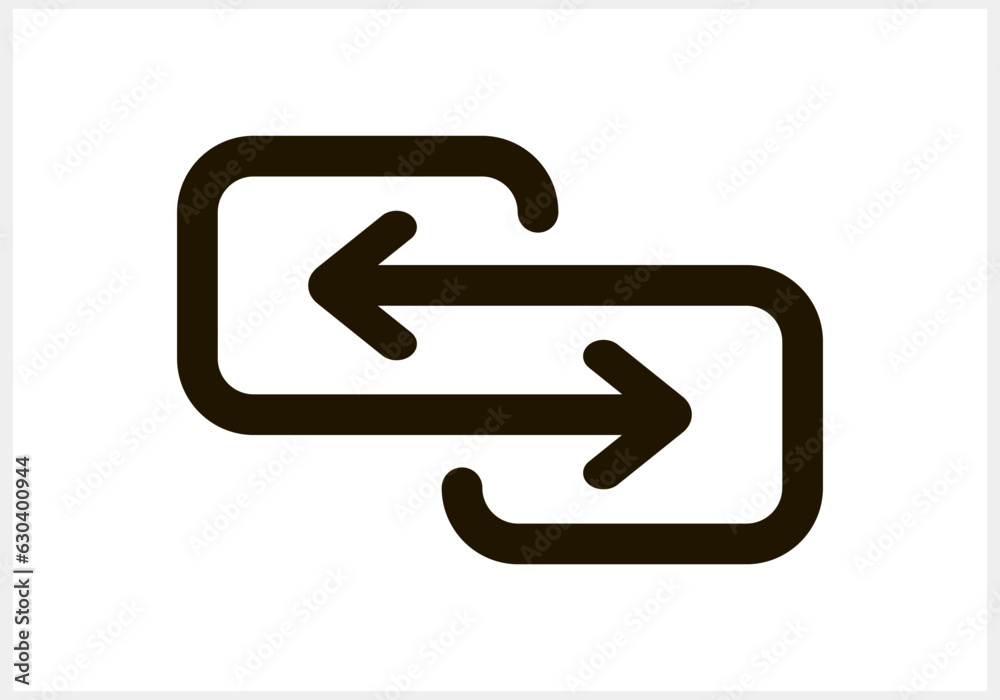 Connect with arrow icon isolated. Stencil technology clipart Vector stock illustration EPS 10 Connect with arrow icon isolated. Stencil technology clipart Vector stock illustration EPS 10