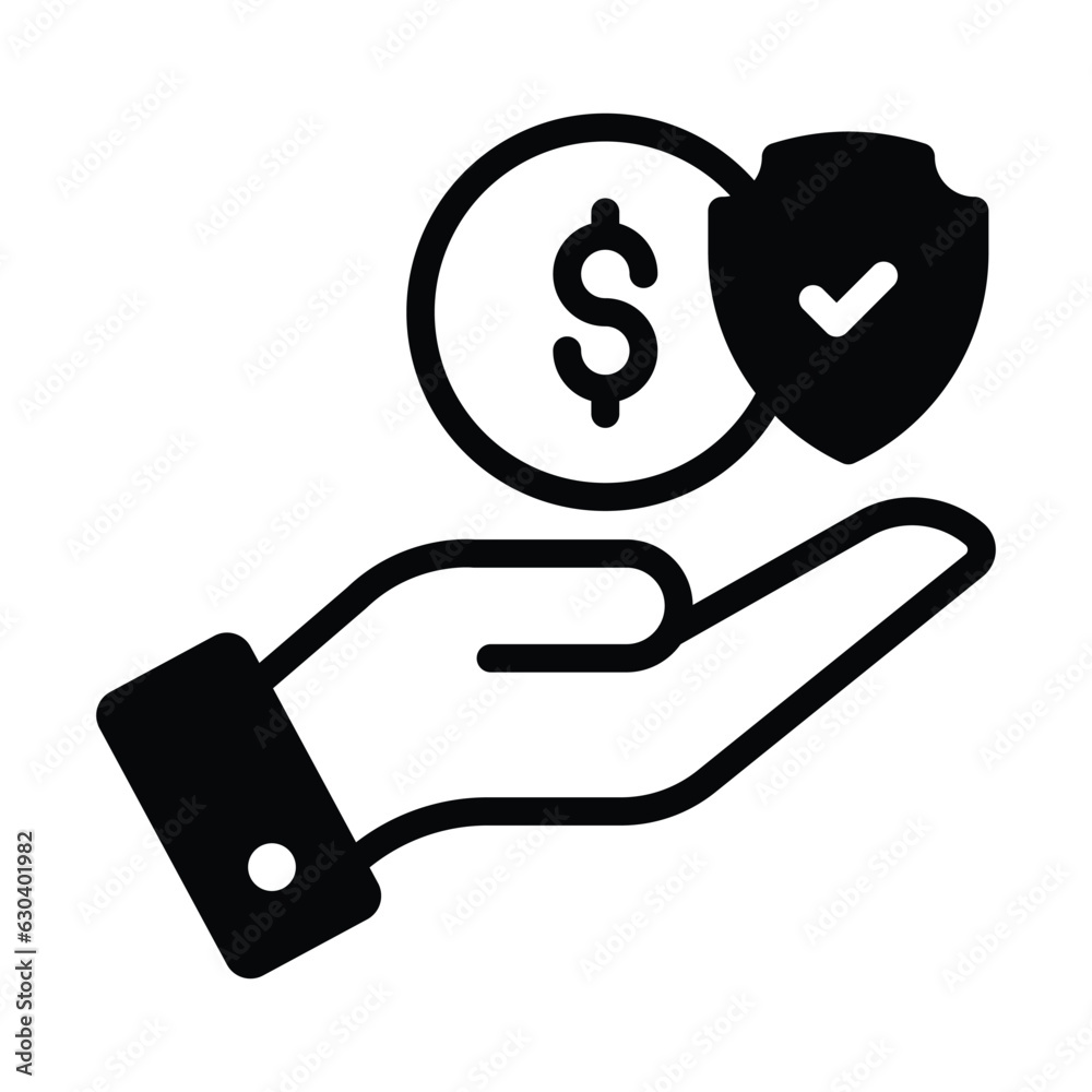 Grab this creatively designed icon of loan protection in modern style Grab this creatively designed icon of loan protection in modern style