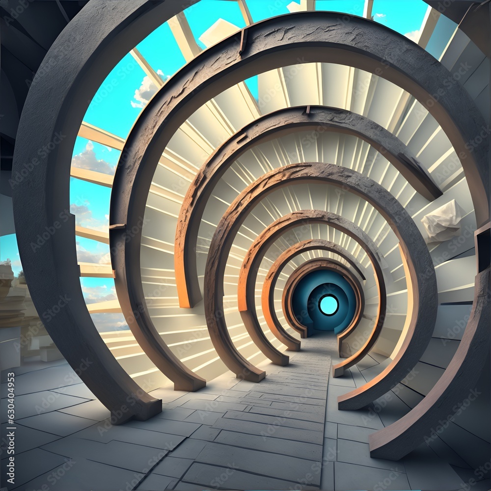 Fototapeta premium Spiral Staircase