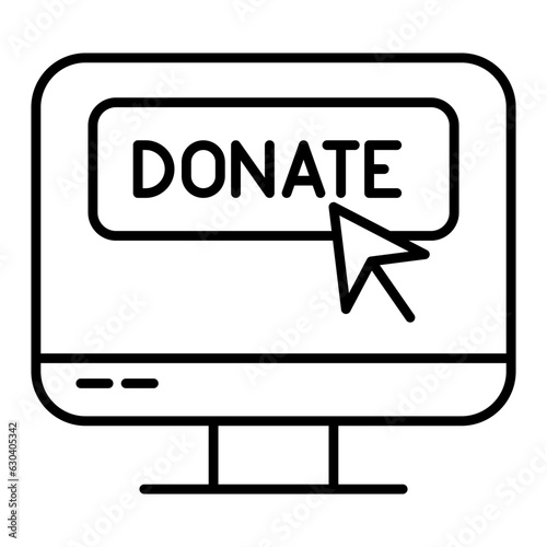 Online donation icon