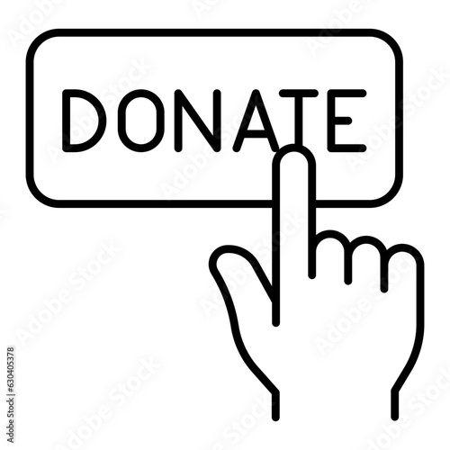 Online donation icon