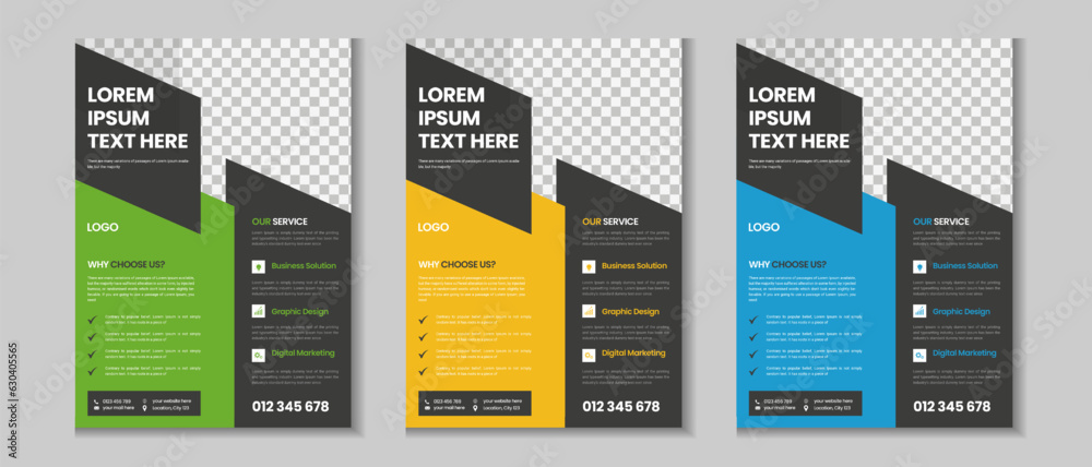 Colorful corporate and business flyer collection, corporate poster, flyer bundle, mega set brochure, annual report, proposal, leaflet, company profile, marketing poster and a4 layout with mockup