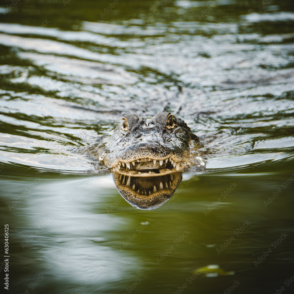 Fototapeta premium Alligator in the swamp