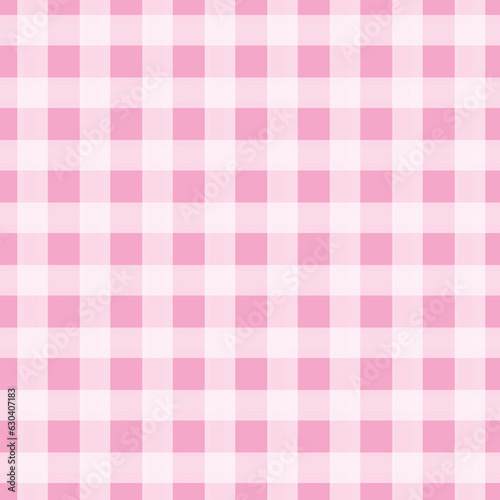Pink gingham pattern for dress print or table cloth