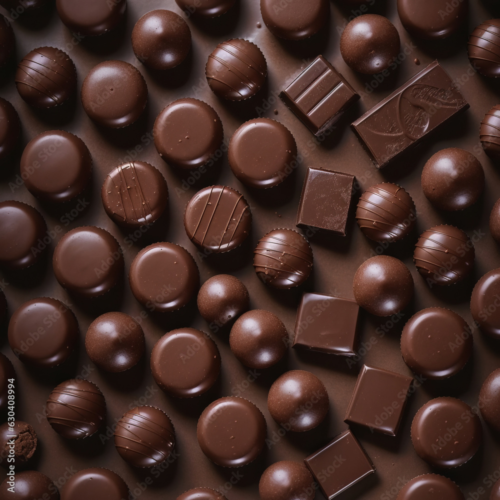 Chocolate Candies. Generative AI Chocolate Candies. Generative AI