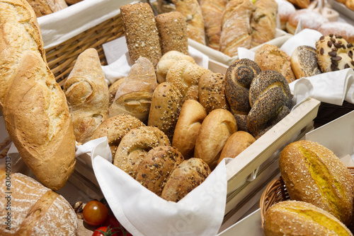 basket of artisan breads