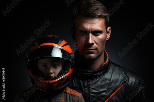 Man And Young Boy Racer Standsa Black Background . Young Boy Racers, African American Youth, Auto Racing Culture, Car Culture, Style Of Dress, Hair Trends, Gender Expression, Sportsmanship