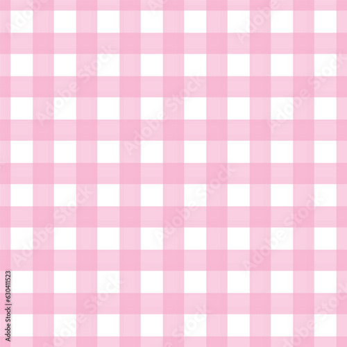 Pink gingham pattern for dress print or table cloth