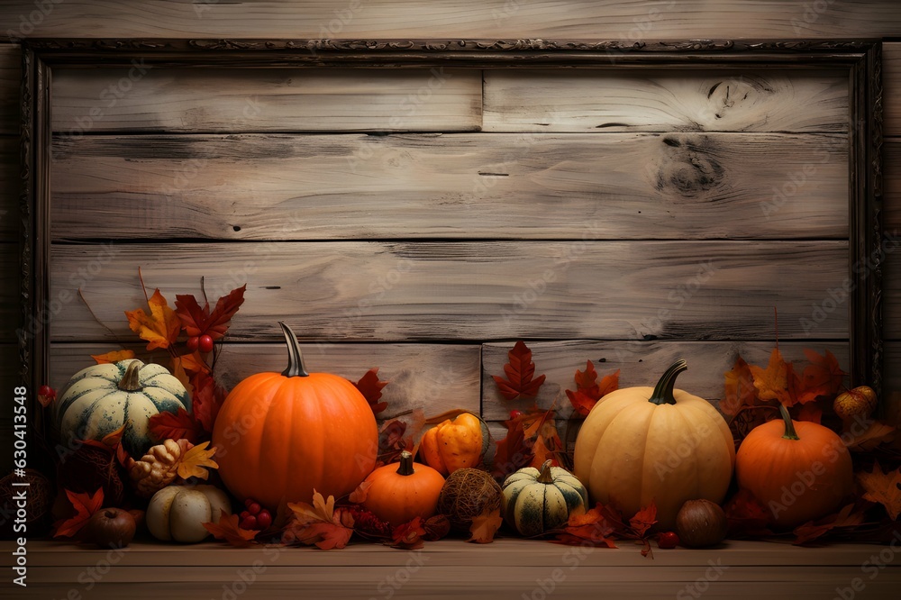 Pumpkin harvest on Autumn Season Pumpkin harvest on Autumn Season