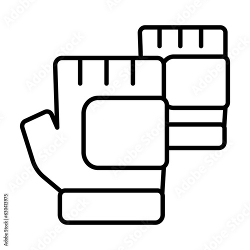 Sport gloves icon