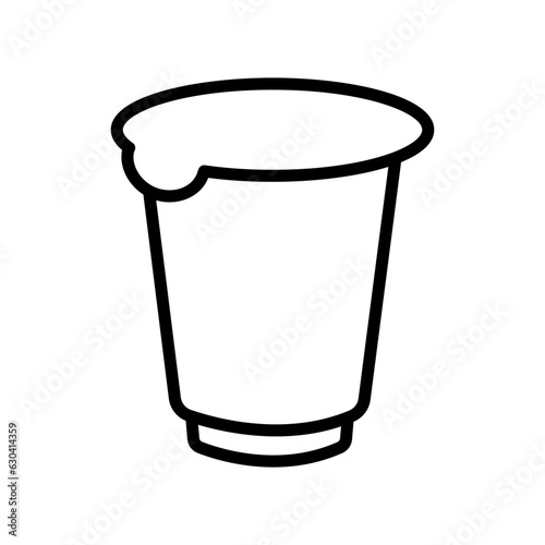 Yogurt cup icon