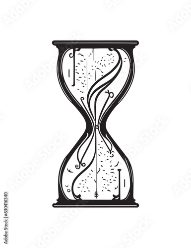 Beautiful vector hourglass pattern