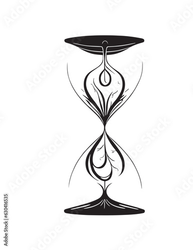 Vector hourglass pattern