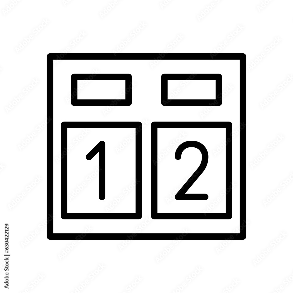 Fototapeta premium Scoreboard icon