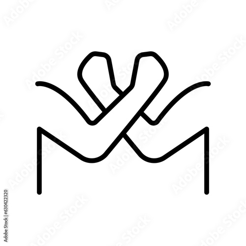 Arm wrestling icon