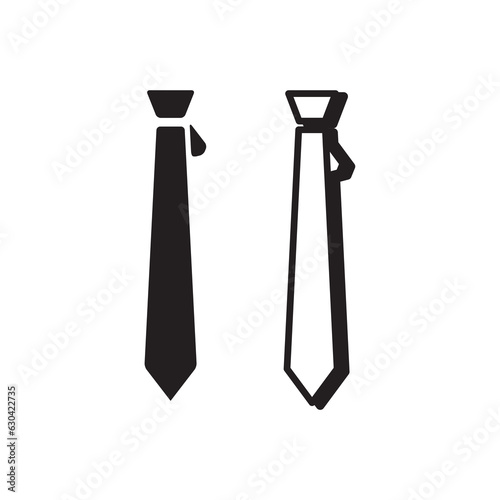 PrintThe tie icon. Necktie and neckcloth symbol. Flat Vector necktie icon. Two-tone version on white background,  photo