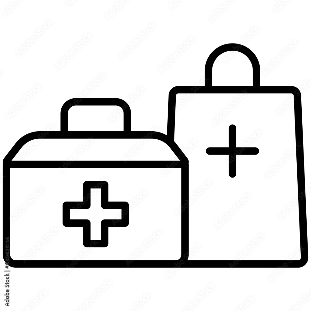 Obraz premium First aid kit icon