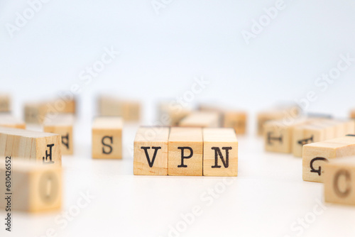 VPN word. Virtual Private Network concept photo