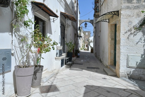 A characteristic street of Ruffano, an old village in the province of Lecce, Italy. © Giambattista