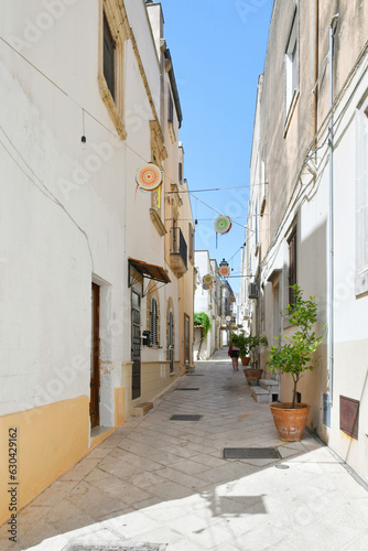 A characteristic street of Ruffano, an old village in the province of Lecce, Italy.