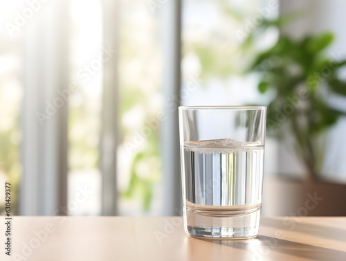 Klares Erfrischungsgefühl: Ein Glas mit stillem Wasser