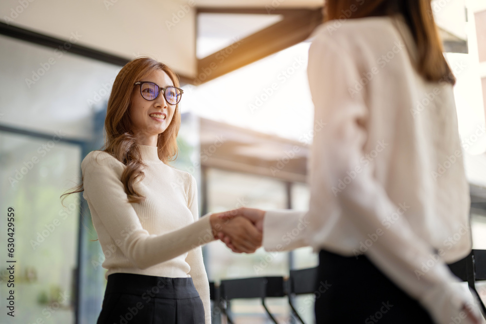 Business handshake after discussing good deal of Trading and become a business partner Business handshake after discussing good deal of Trading and become a business partner