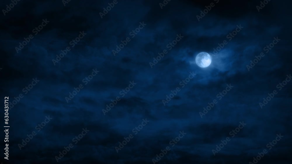 Fast Moving Clouds Over Full Moon Fast Moving Clouds Over Full Moon