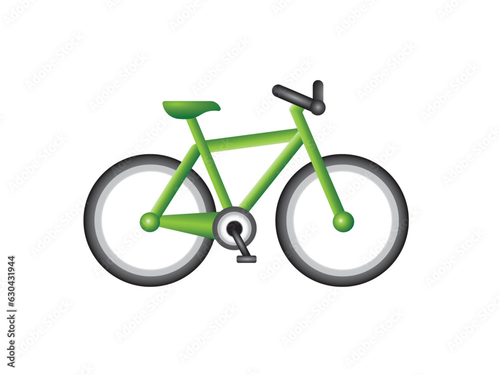Bicycle vector illustration on isolated background