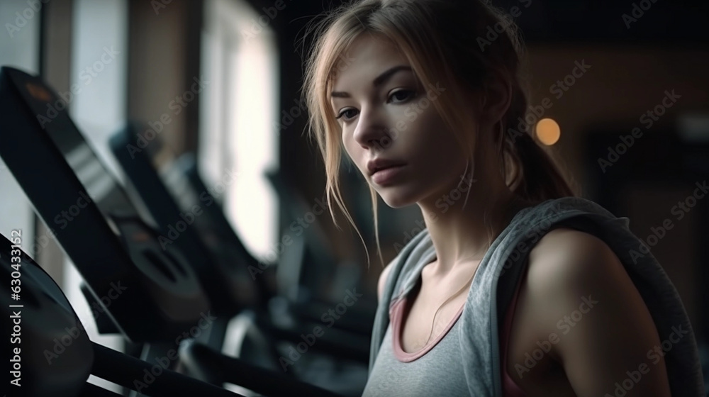 a beautiful woman at the gym a beautiful woman at the gym