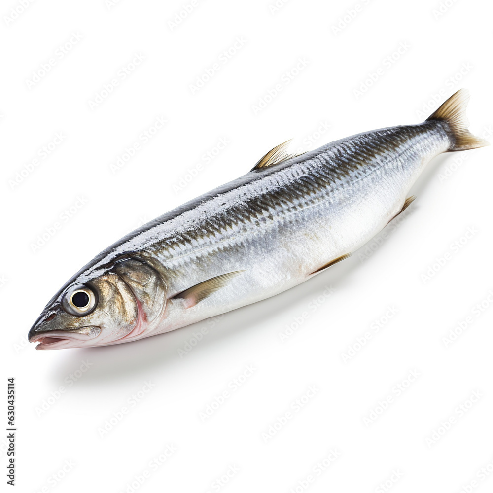 Herring on a white background Ai Generative Herring on a white background Ai Generative