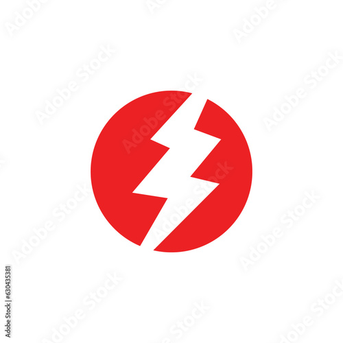 Power lightning logo vector illustration business element and symbol design